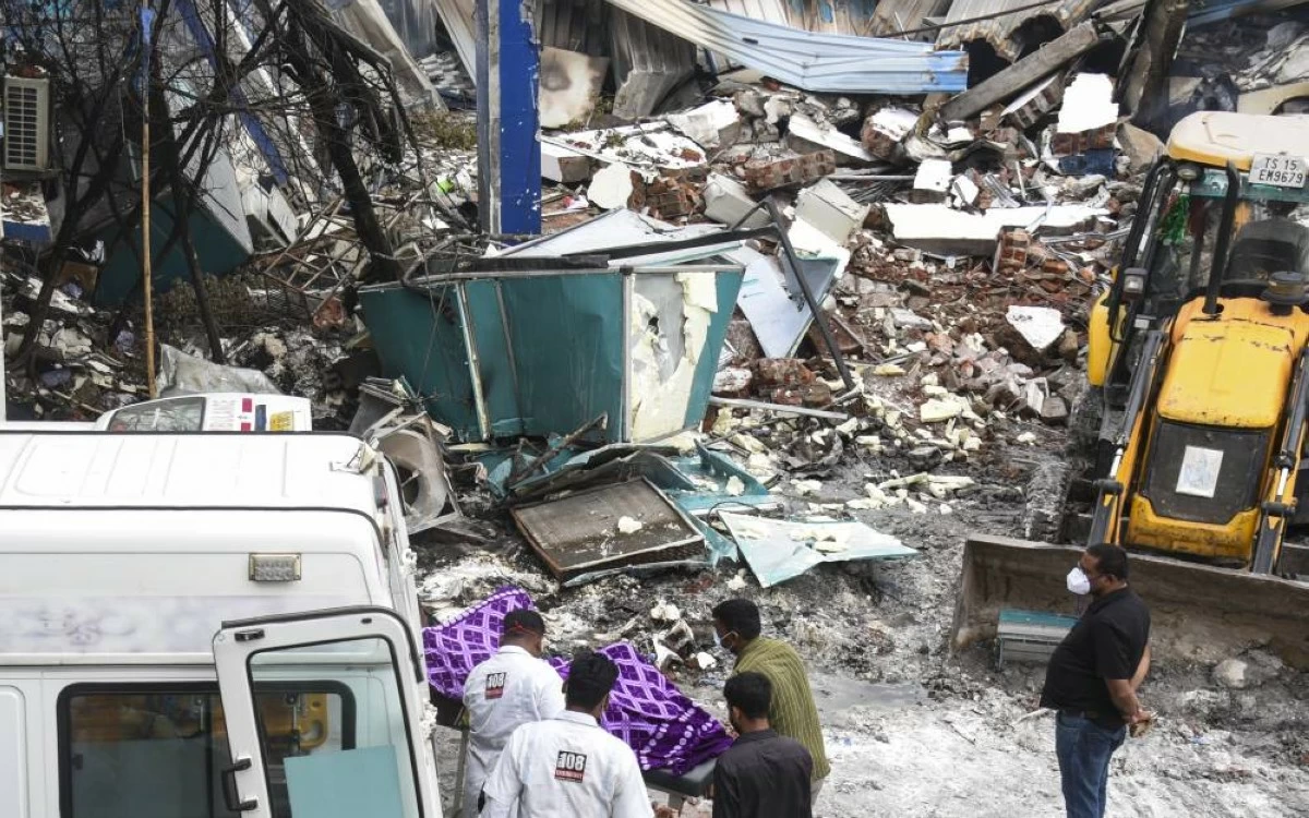 At least 12 people were killed in pharma plant explosion in Pashamylaram