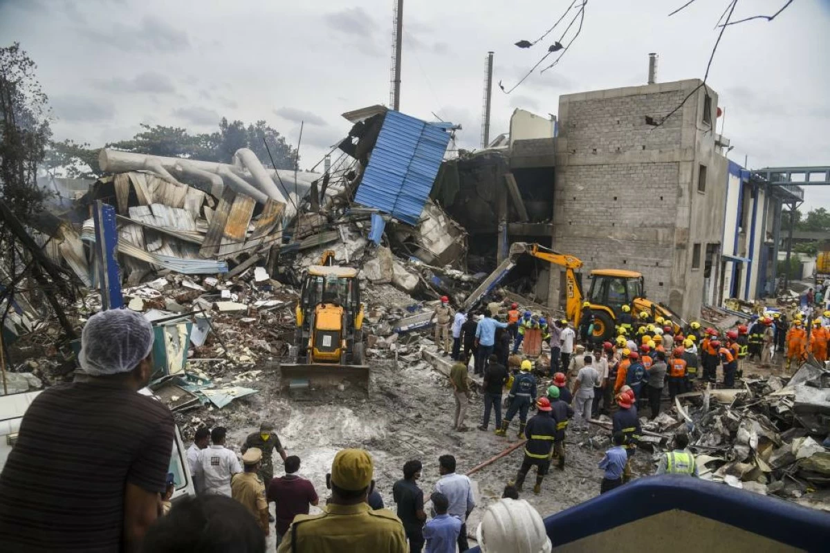 The blast was triggered by a suspected chemical reaction, Telangana minister Damodara Raja Narasimha said
