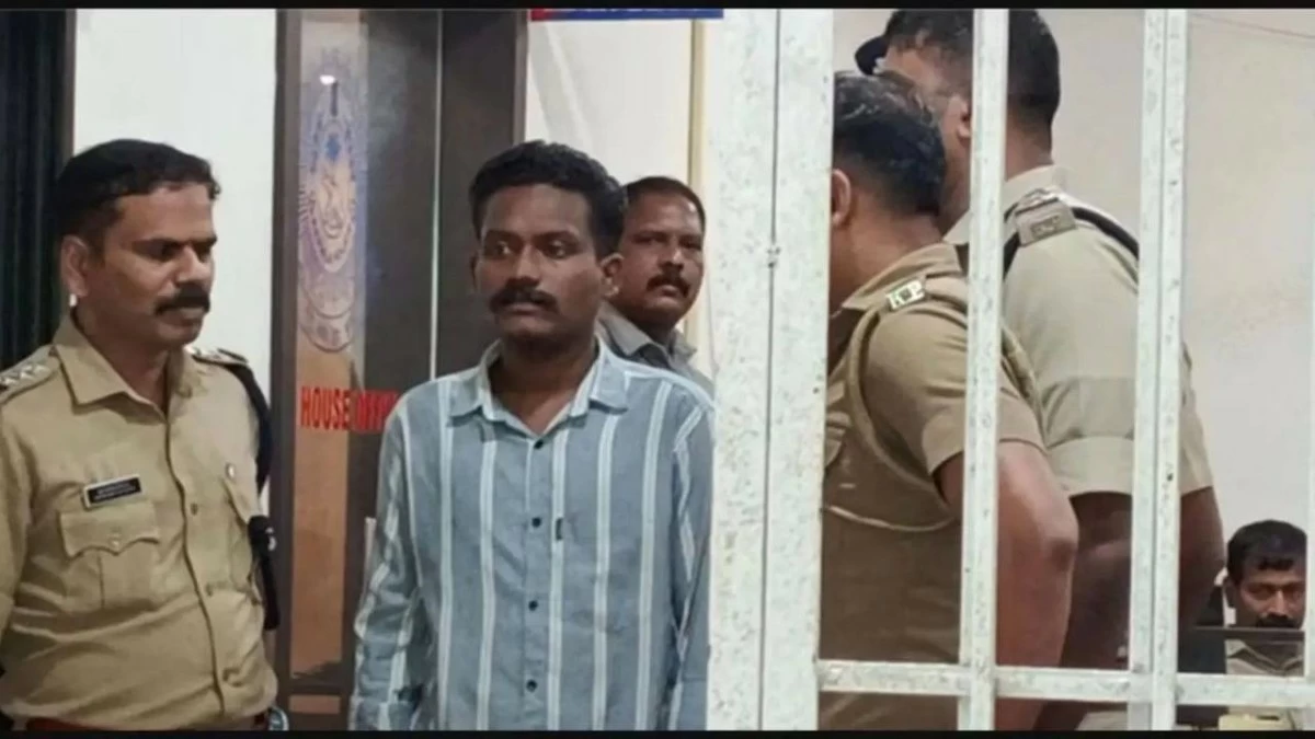 Bhavin, one of the accused arrested by the Thrissur police