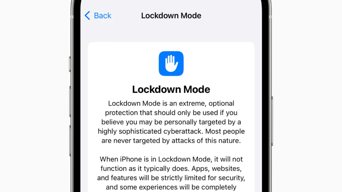 To enable it, navigate to Settings > Privacy & Security > Lockdown Mode, confirm, and restart your device.