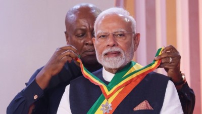 PM Modi kicked off his Africa tour in Ghana, receiving the nation’s highest civilian award for his global leadership and commitment to India-Ghana ties across key sectors and shared values.