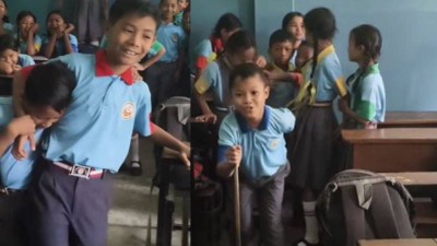 Children's_ramp_walk_in_classroom_in_Meghalaya_school_spreads_smiles