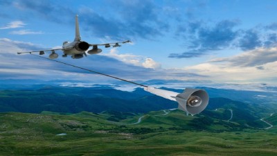 The device weighs 30 kgs and is stored in a pod in the aircraft itself. (Pic: Rafael Systems)