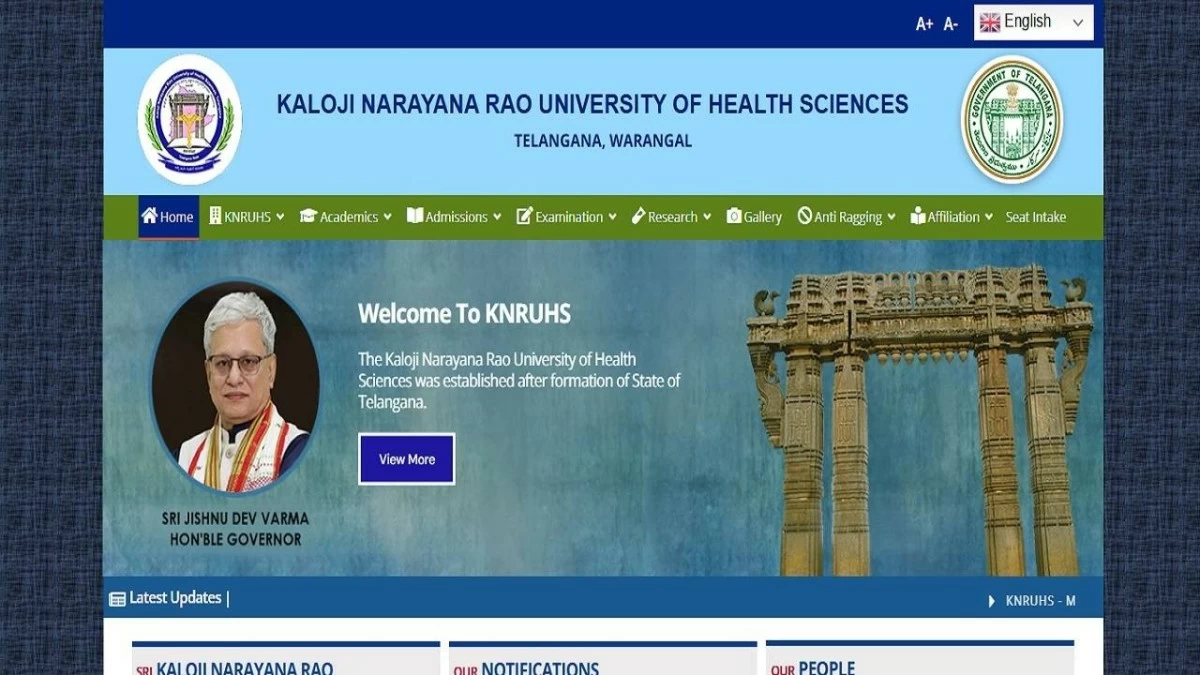 Telangana NEET UG counselling (Photo Credit: Official Website)