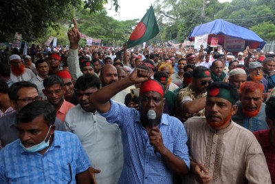 Protests erupted in Bangladesh (Source: Getty Images)
