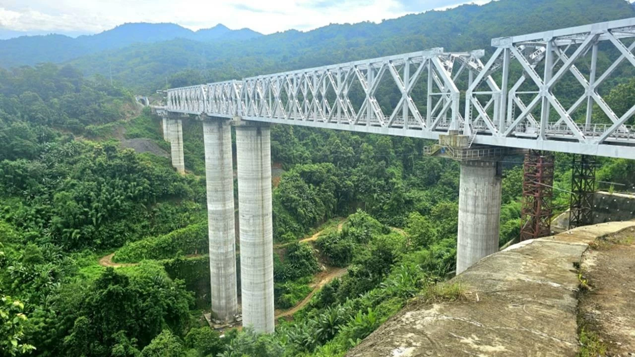 The railway line, meandering through 51.38 km, has become the first broad-gauge railway to link Mizoram’s capital, Aizawl, with the vast Indian railway network.