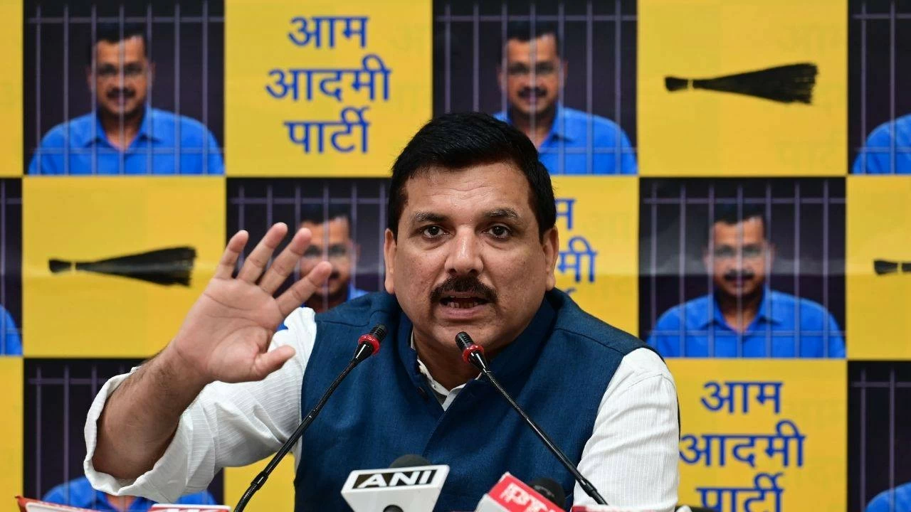 AAP Rajya Sabha MP Sanjay Singh (File photo. Credit: Getty images) 