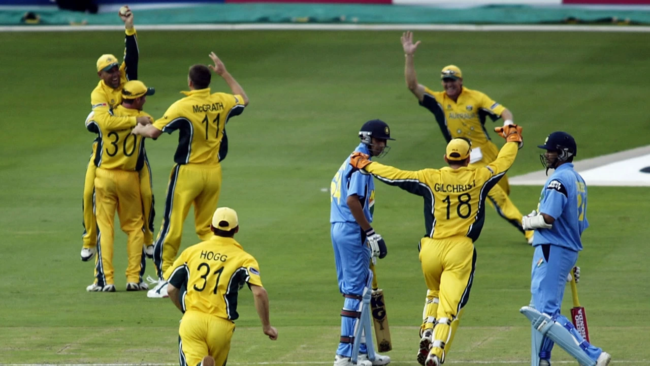 Australia defeated India in the 2003 ODI World Cup final.