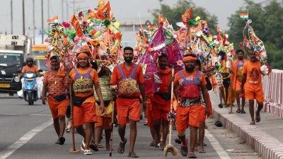 UP Police has banned kanwariyas from carrying trishuls, hockey sticks and swords (Representative image. Credit: Getty images) 
