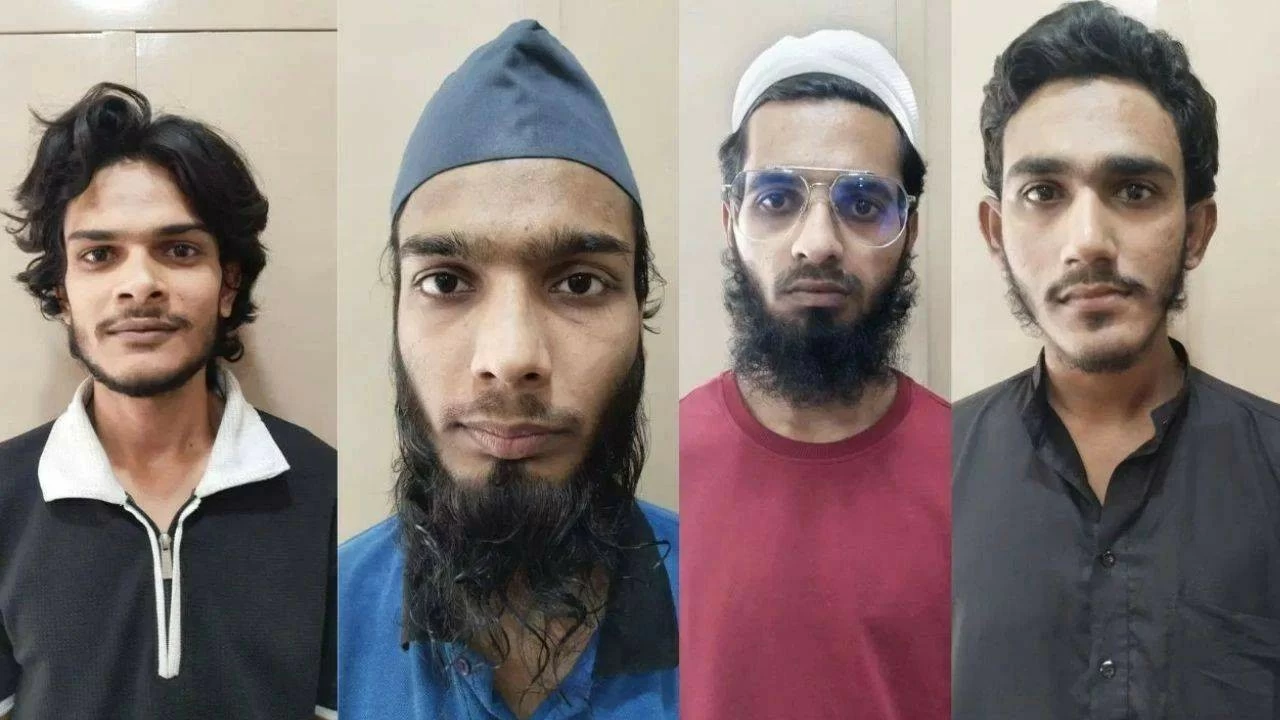 The 4 terrorists apprehended by the Gujarat ATS
