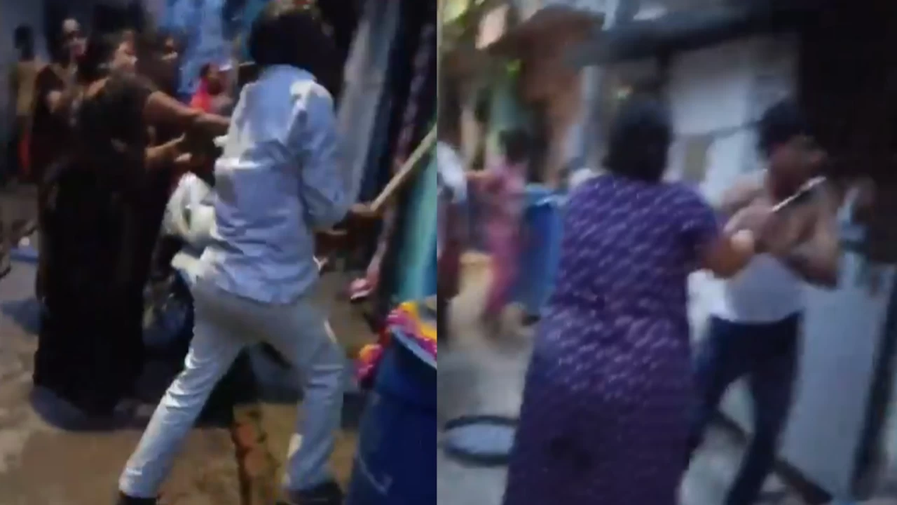 Grabs from viral video. (Picture credit: X)