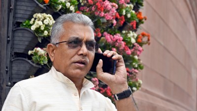 Bengal BJP leader Dilip Ghosh. (Photo credit: Sanjeev Verma/HT via Getty Images)