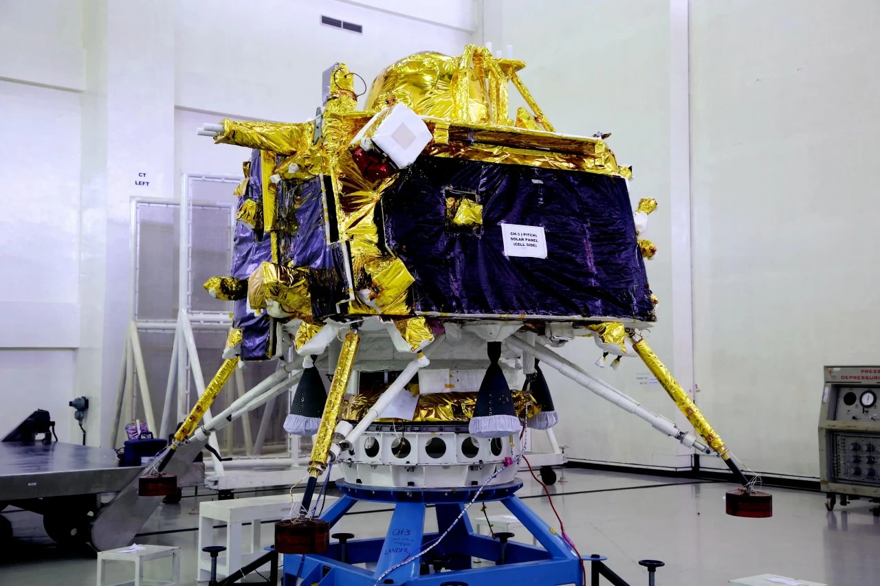 The Chandrayaan 3 spacecraft. 
