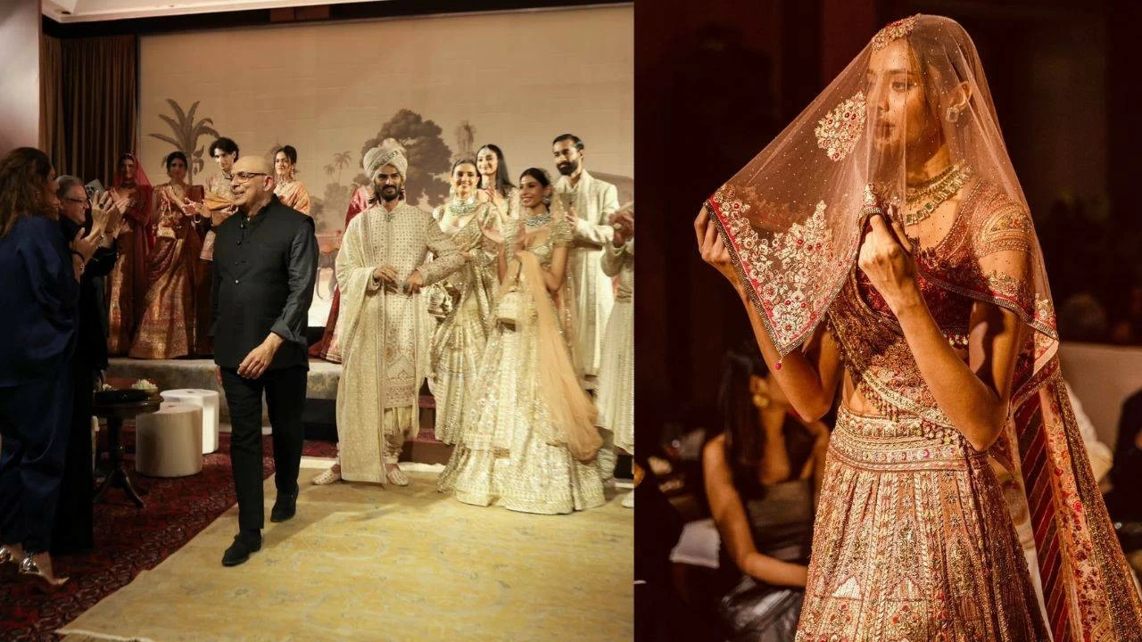 Tarun Tahiliani shows his bridal collection at ICW 2025.