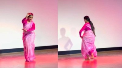 Bengaluru professor dances to &#039;Wajle Ki Bara&#039;.