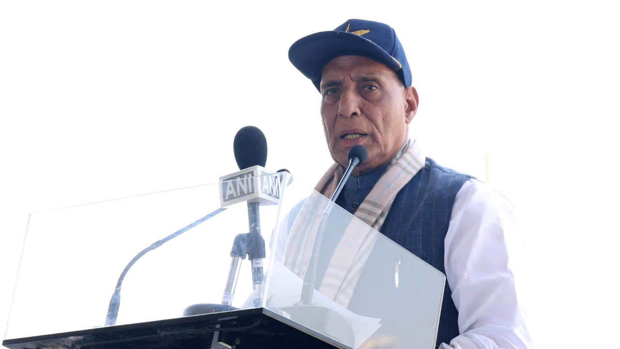 Defence Minister Rajnath Singh. (Photo credit: India Press Information Bureau/Anadolu via Getty Images)