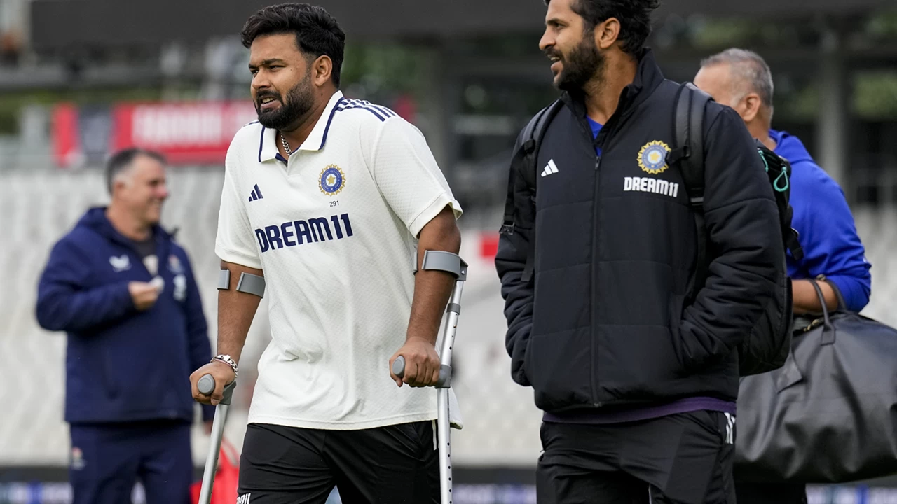 Rishabh Pant fractured his toe during the Manchester Test.