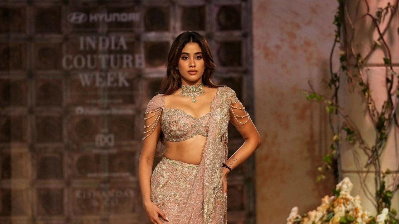 The actress is currently in Hyderabad shooting for her upcoming film Peddi alongside Ram Charan.
