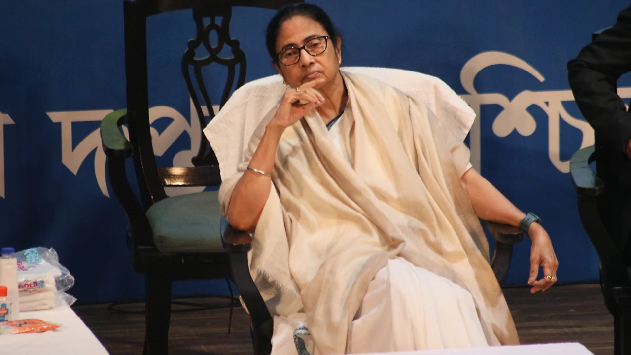 West Bengal Chief Minister Mamata Banerjee. (Photo credit: Debajyoti Chakraborty/NurPhoto via Getty Images)