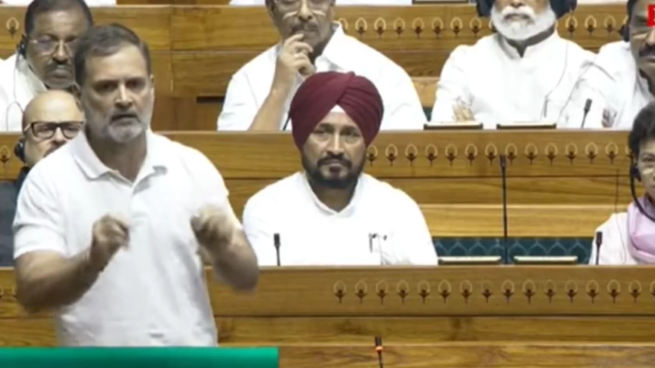 Rahul Gandhi attacks Modi-led government in a heated debate in Parliament on Tuesday