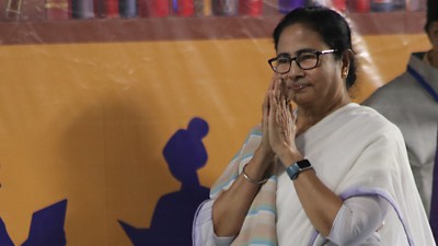 West Bengal Chief Minister Mamata Banerjee. (Photo credit: Debajyoti Chakraborty/NurPhoto via Getty Images)