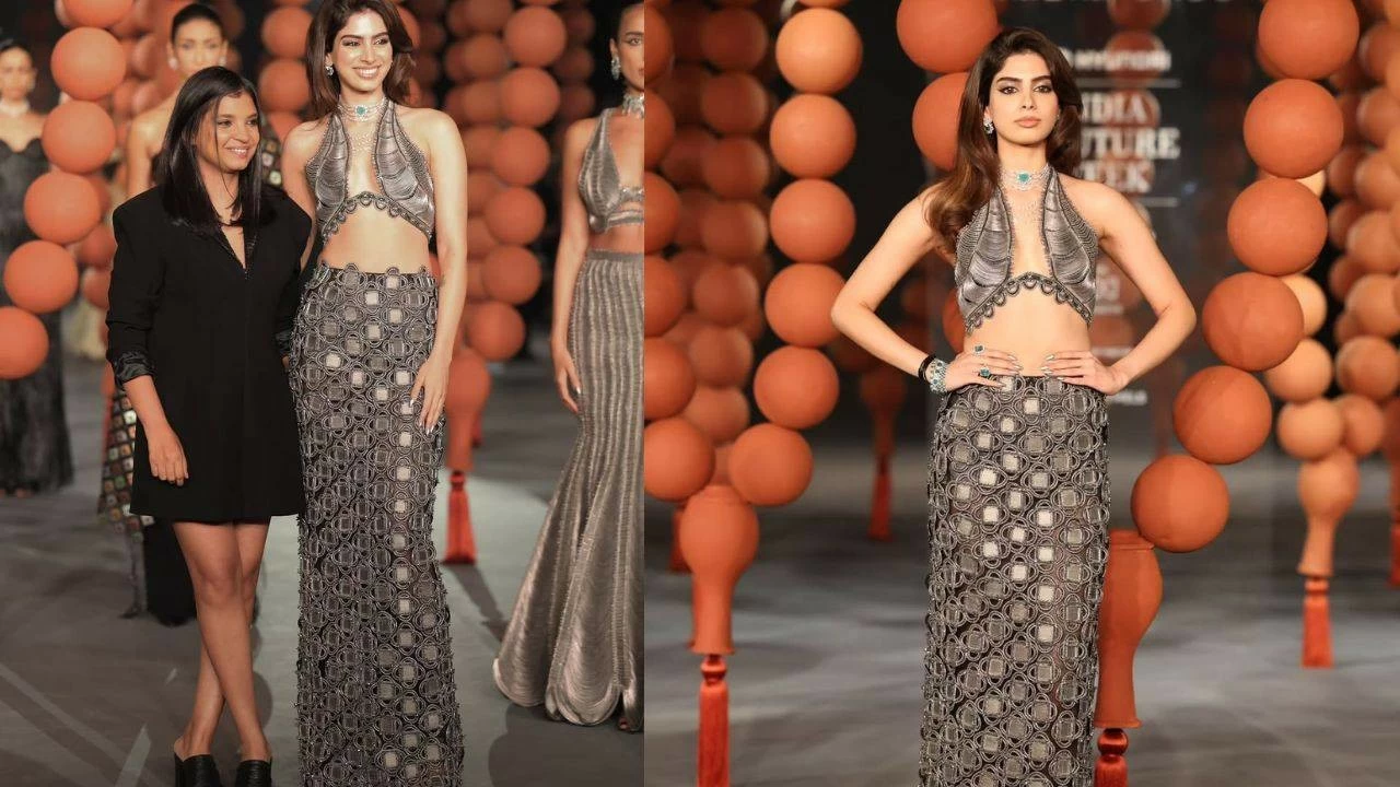 Khushi Kapoor turns showstopper for Rimzim Dadu at India Couture Week 2025 (Photo credit: Instagram)