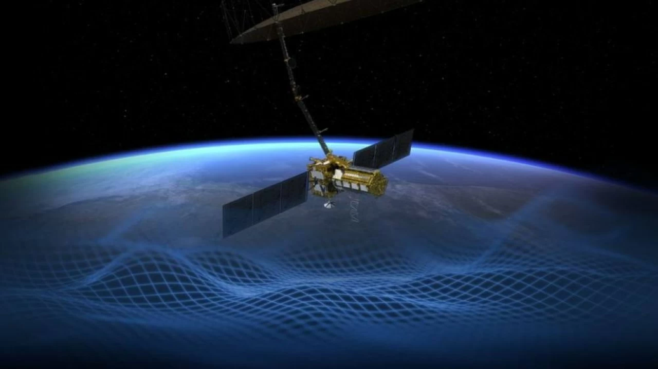 Illustration of the NISAR satellite. 