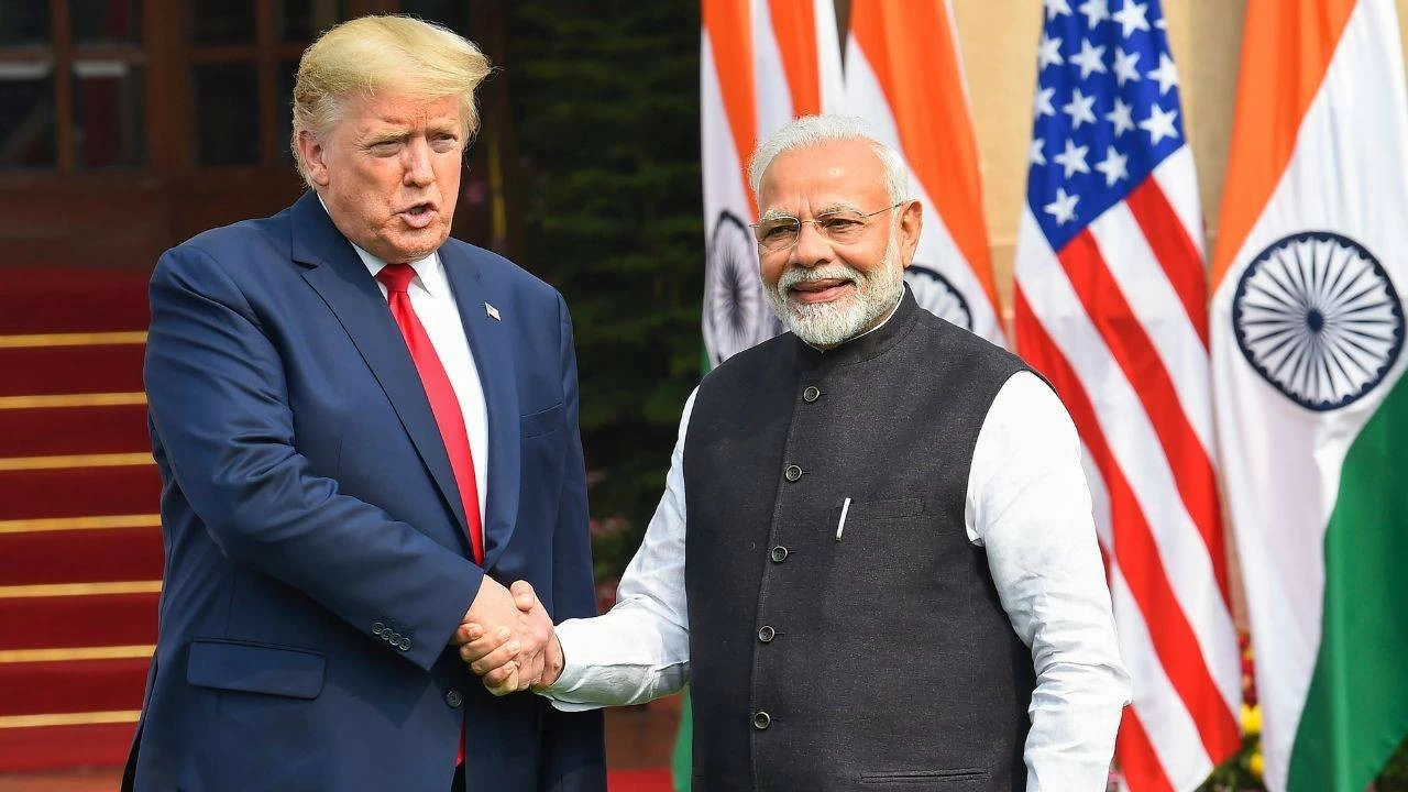 File photo on US President Donald Trump and Prime Minister Narendra Modi
