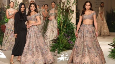 Sara Ali Khan stuns in Aisha Rao's Wild at Heart collection (Photo credit: Instagram)