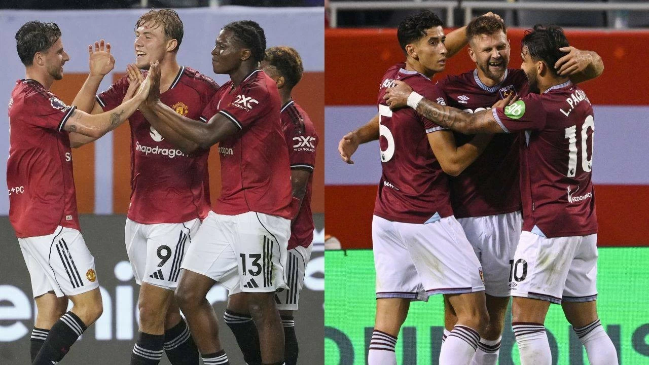 Manchester United thrash Bournemouth, and West Ham beat Everton in the Premier League Summer Series.