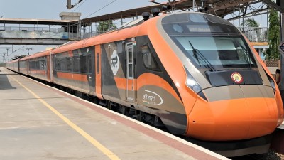 On February 15, 2019, the train landscape in India changed with the introduction of the Vande Bharat Express. (Photo credit: Santosh Kumar/HT via Getty Images)
