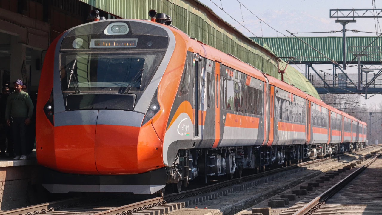 On February 15, 2019, the government introduced the Vande Bharat Express under the &#039;Make in India&#039; initiative. (Photo credit: Firdous Nazir/NurPhoto via Getty Images) 