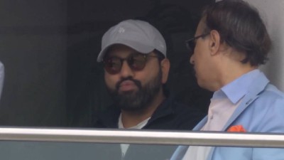 Rohit at the Oval for IND-ENG match.