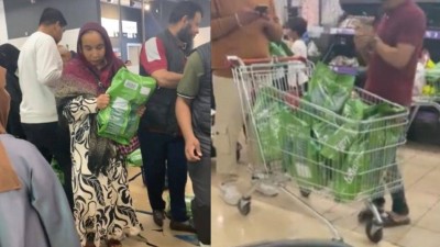 Basmati rice sale causes frenzy in London supermarket.