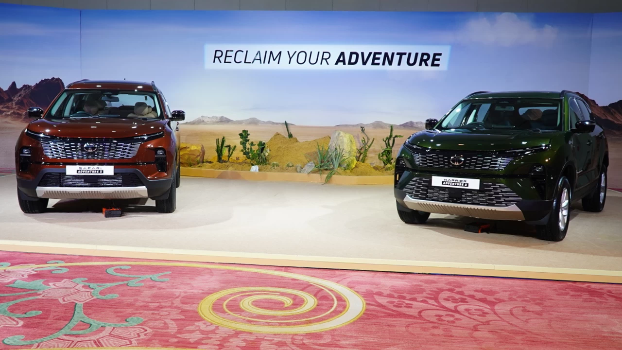 Tata Safari Adventure X+ (L) Tata Harrier Adventure X (R)
