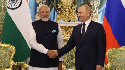 Prime Minister Narendra Modi with Russian President Vladimir Putin. (Photo credit: Contributor/Getty Images)