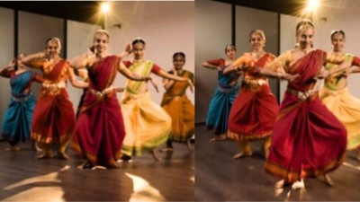Bharatanatyam twist on Marathi song &#039;Shaky&#039; captivates netizens.