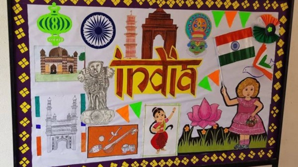 Independence Day 2025 board decoration ideas for kids