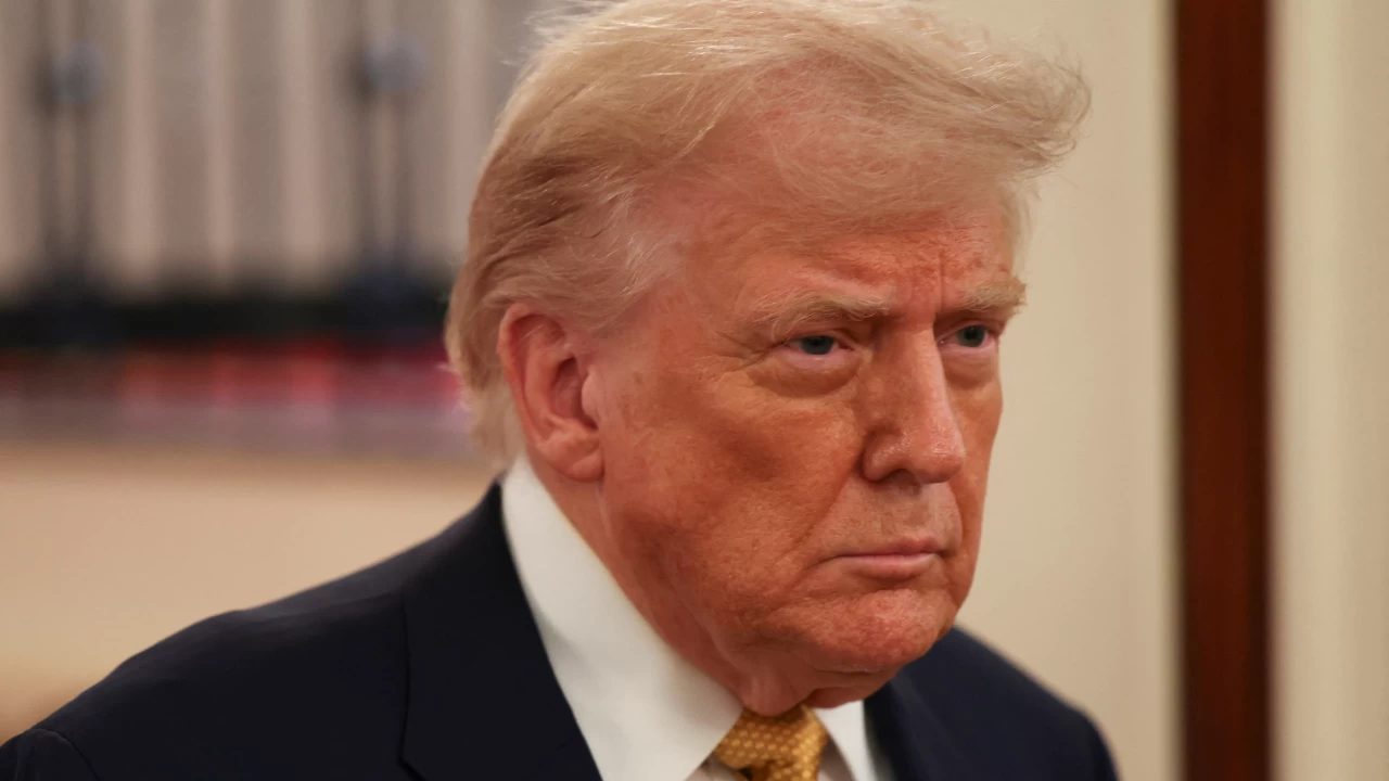 The photo of Donald Trump was tampered with, as were the barcode and other details. (Photo credit: Reuters)