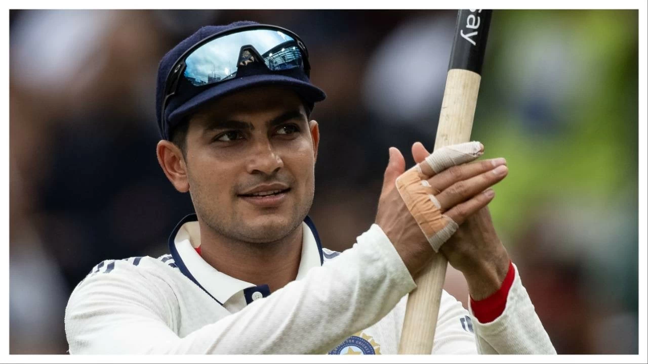 Shubman Gill celebrates after India’s 2-2 draw with England in the Anderson-Tendulkar Trophy.