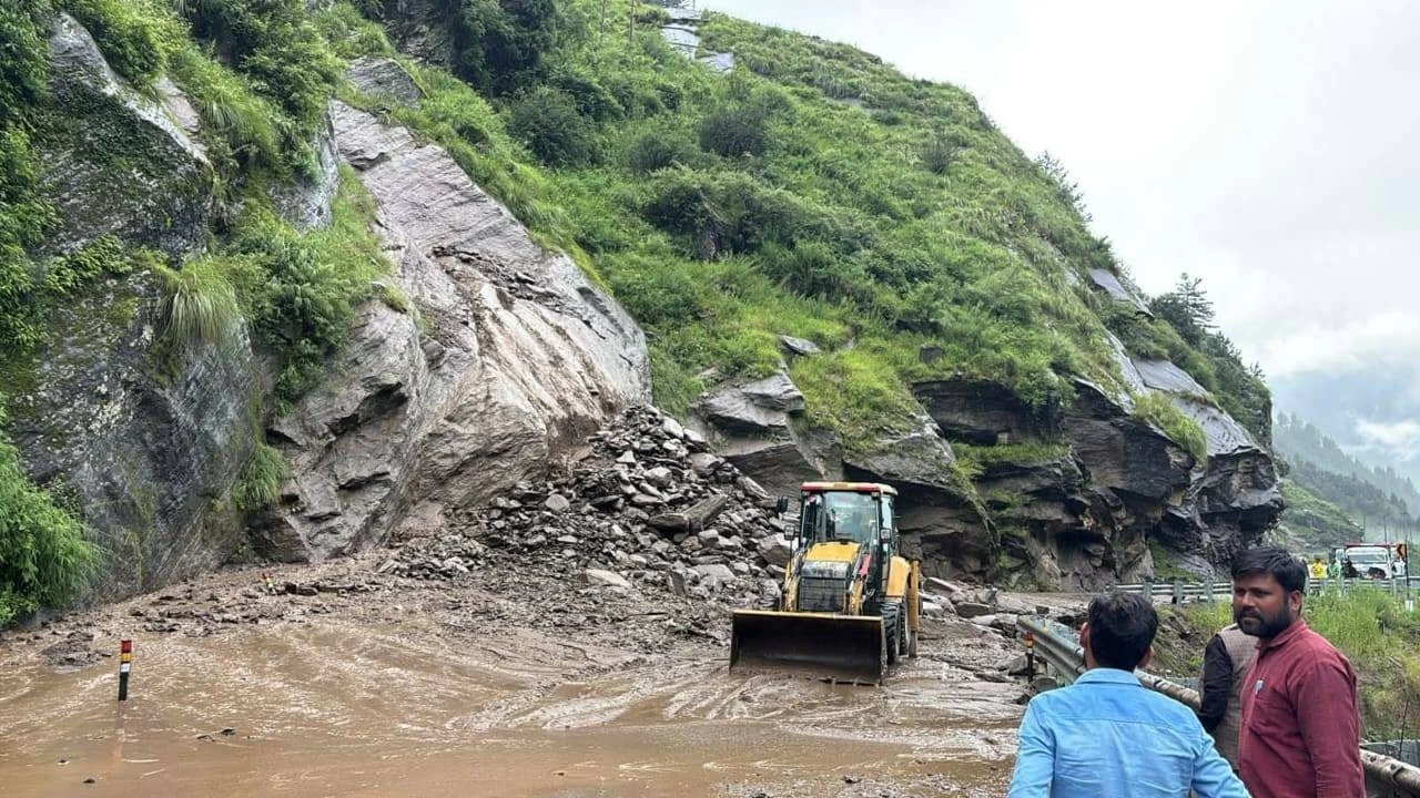 Landslides triggered by the cloudburst washed away large sections of the road. Restoration work is underway to reopen major routes.