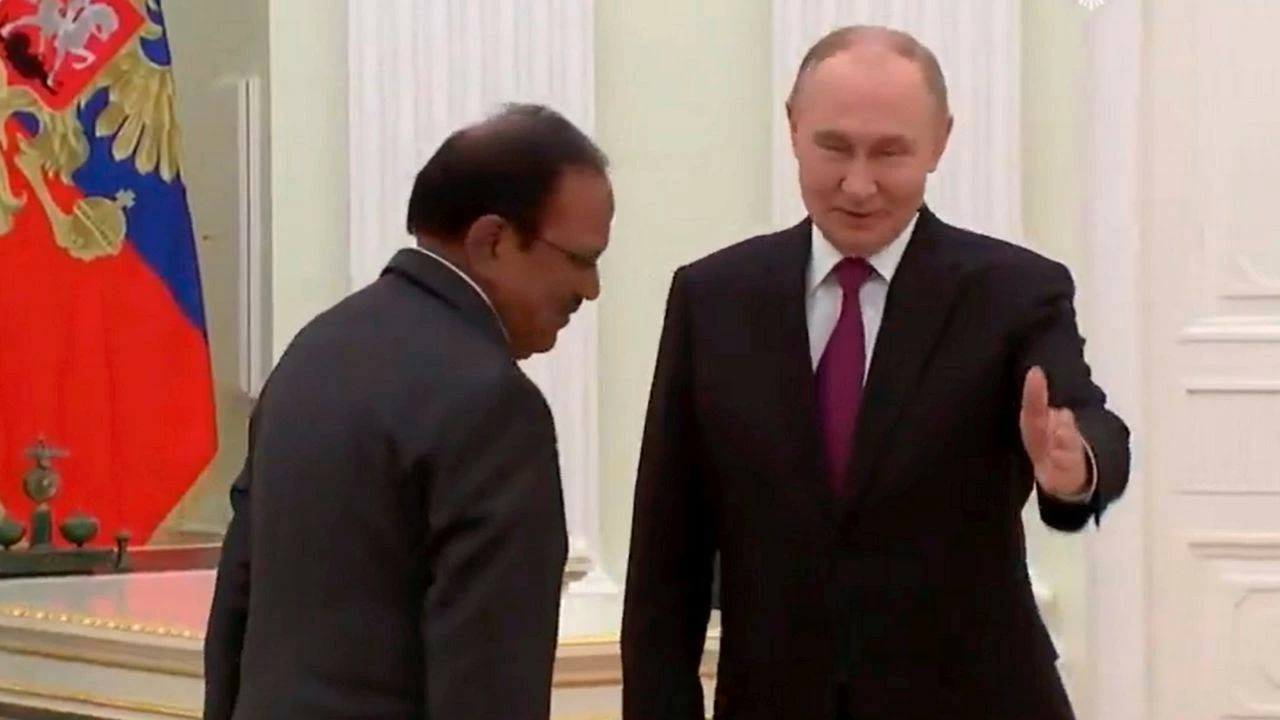 National Security Advisor Ajit Doval on Thursday called on Russian President Vladimir Putin during his visit to Moscow