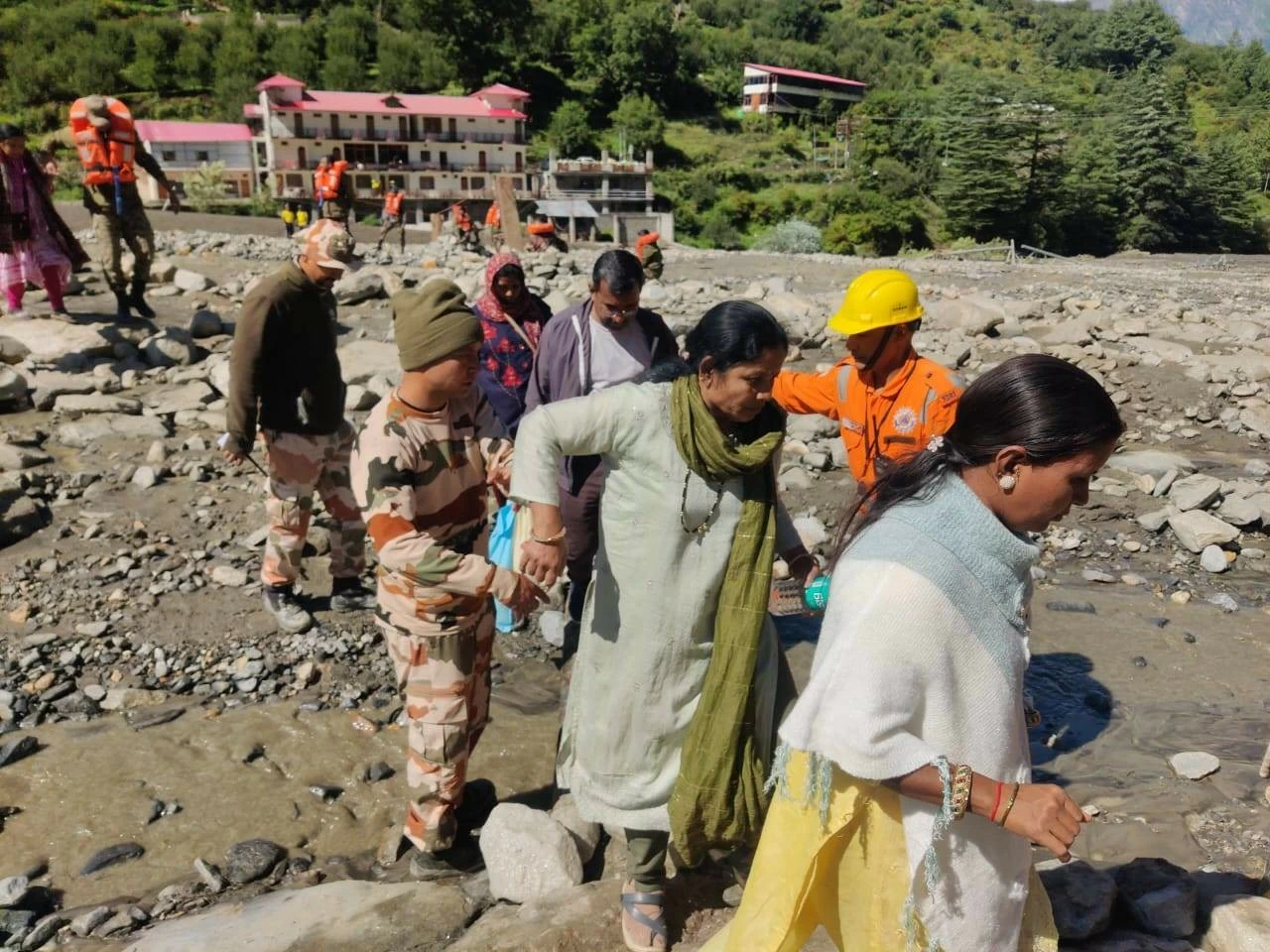 Many affected people have been rescued so far