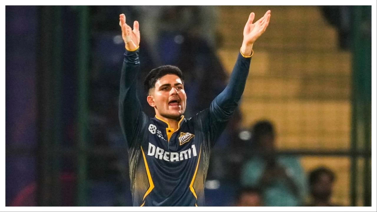 
Gujarat Titans captain Shubman Gill during an Indian Premier League (IPL) 2025 T20 cricket match between Delhi Capitals and Gujarat Titans, at the Arun Jaitley Stadium, in New Delhi, Sunday, May 18, 2025.