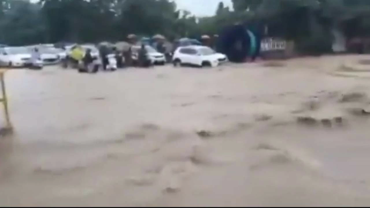 All the rivers-Tamsa, Rispana, Bindal and Bandal rivers are flowing ferociously, scaring people living at the riverbanks