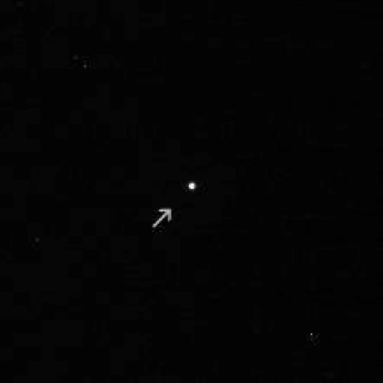 Cassini's image of the asteroid Masursky. 