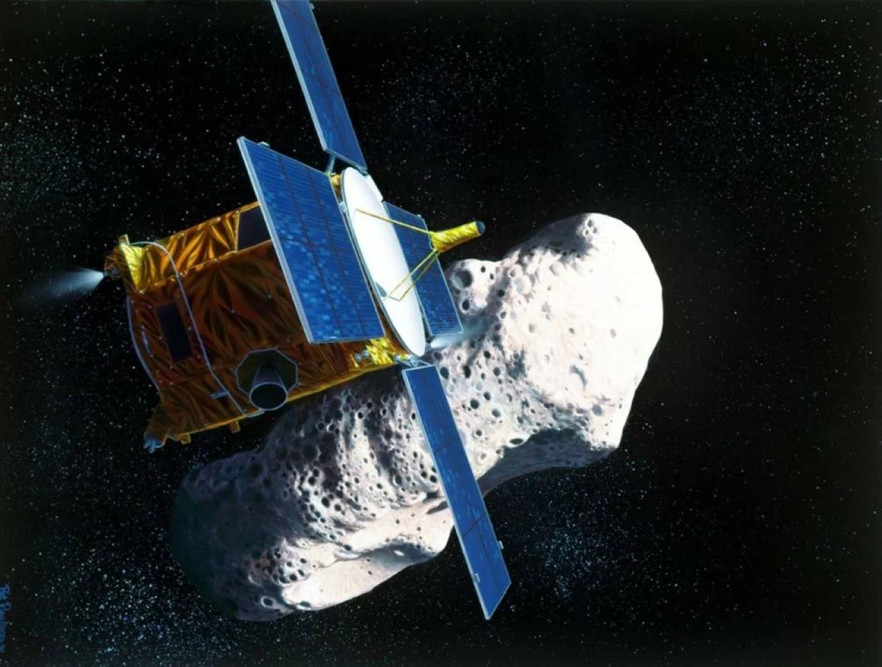 Illustration of the NEAR Shoemaker spacecraft. 