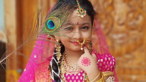 Cute Radha outfit ideas for your baby girl this Janmashtami 