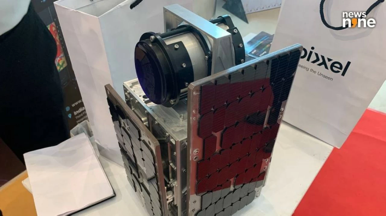 Model of a Pixxel satellite. 