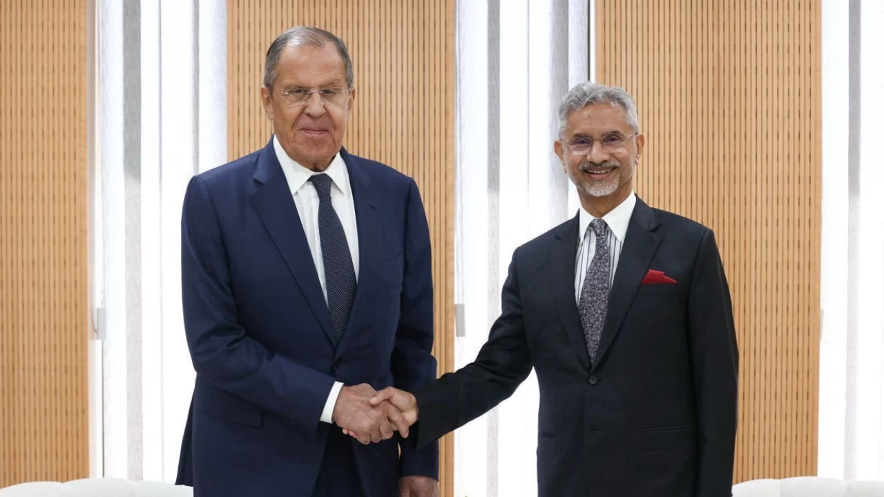 External Affairs Minister S Jaishankar and Russia&#039;s Minister of Foreign Affairs, Sergey Lavrov. (Photo credit: Dr. S. Jaishankar&#039;s X Post)